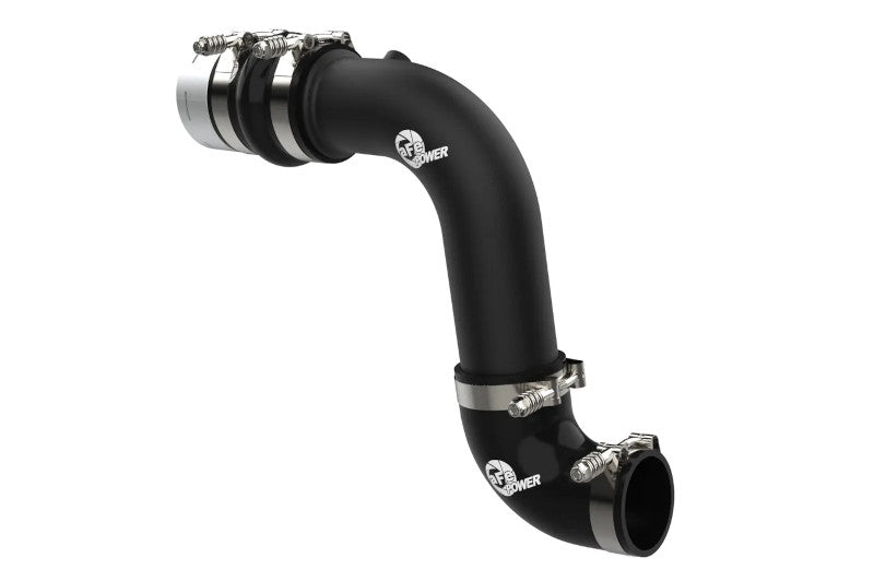 aFe 46-20689-B BladeRunner 3 inch Black Aluminum Cold Charge Pipe | 2023-2024 Ford F250/F350 6.7L Powerstroke