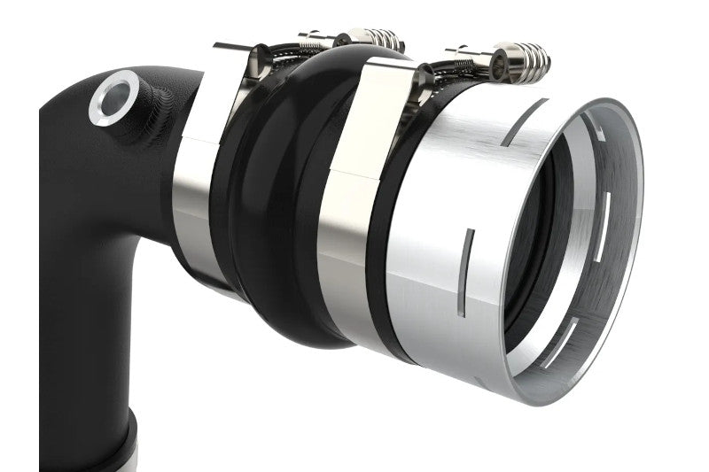 aFe 46-20689-B BladeRunner 3 inch Black Aluminum Cold Charge Pipe | 2023-2024 Ford F250/F350 6.7L Powerstroke