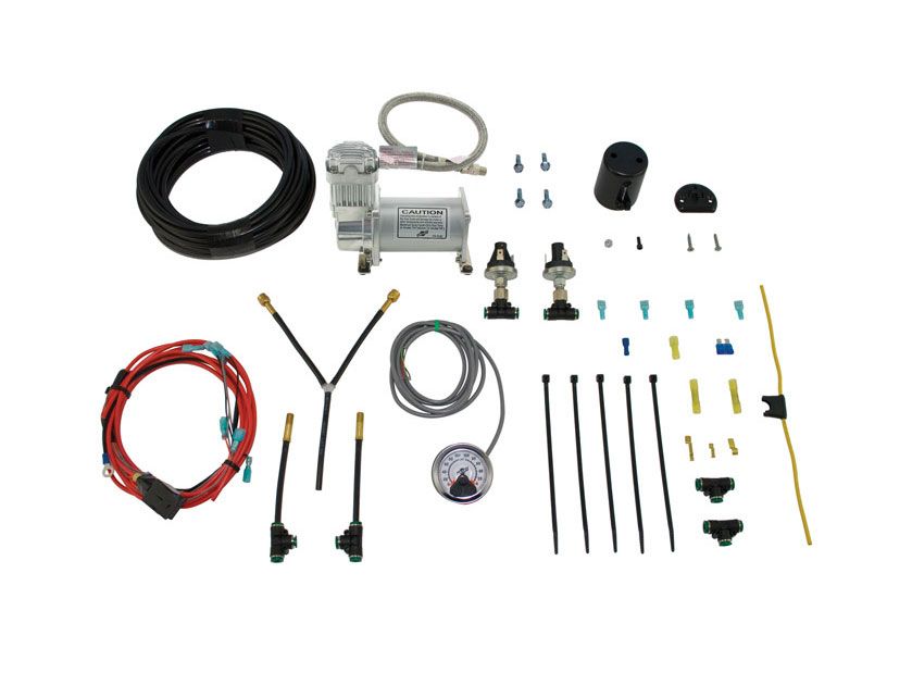 Air Lift 25856 Dual Path On-Board Air Compressor System with Heavy Duty Compressor | Universal