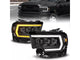 ANZO 111601X Z-Series Full LED Projector Headlights with DRL Switch (Black Housing) | 2019-2024 RAM 2500/3500