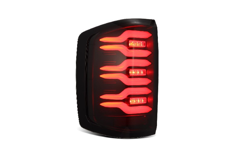 AlphaRex 620030 LUXX Series Black LED Tail Lights | 2014-2019 GM Silverado/Sierra 1500/2500HD/3500HD