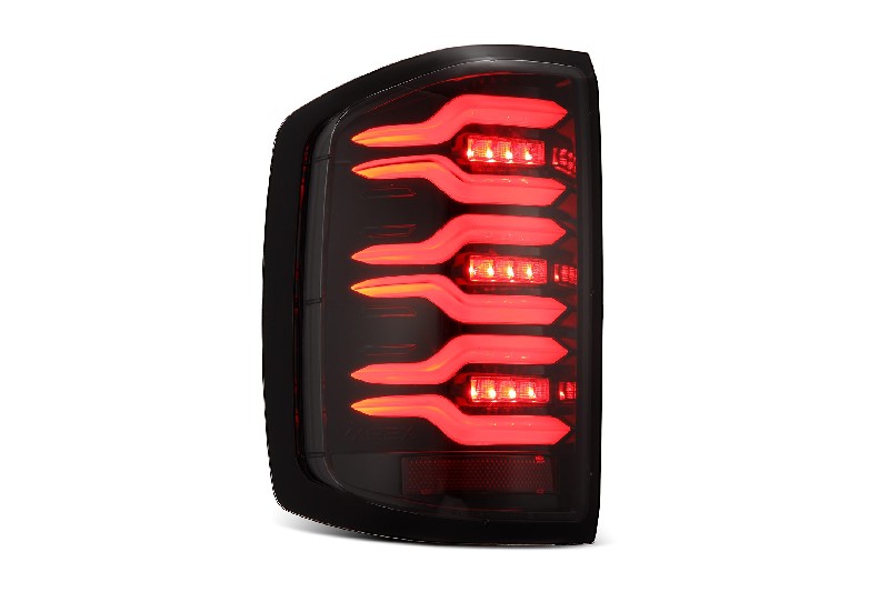 AlphaRex 620040 LUXX Series Alpha Black LED Tail Lights | 2014-2019 GM Silverado/Sierra 1500/2500HD/3500HD
