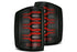 AlphaRex 620050 LUXX Series Black/Red LED Tail Lights | 2014-2019 GM Silverado/Sierra 1500/2500HD/3500HD