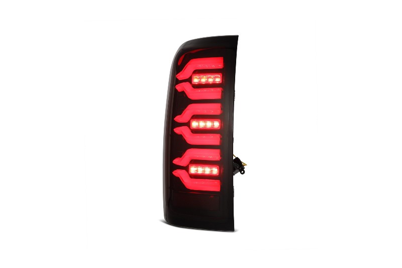 AlphaRex 620050 LUXX Series Black/Red LED Tail Lights | 2014-2019 GM Silverado/Sierra 1500/2500HD/3500HD