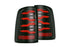 AlphaRex 640001 LUXX Series Black/Red LED Tail Lights | 2009-2018 RAM 1500/2500/3500