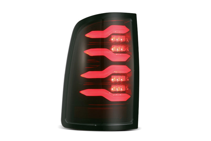 AlphaRex 640001 LUXX Series Black/Red LED Tail Lights | 2009-2018 RAM 1500/2500/3500