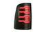 AlphaRex 640001 LUXX Series Black/Red LED Tail Lights | 2009-2018 RAM 1500/2500/3500
