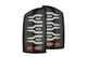 AlphaRex 641040 LUXX Series Black LED Tail Lights | 2007-2009 Dodge RAM 1500/2500/3500