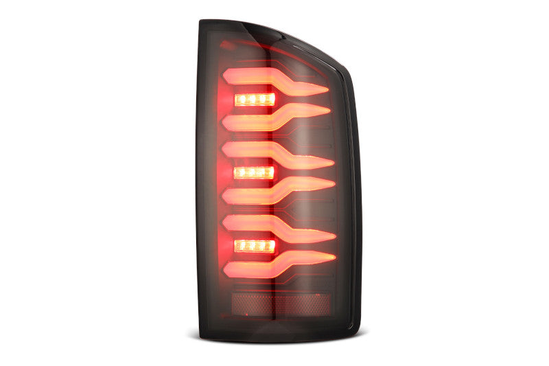 AlphaRex 641040 LUXX Series Black LED Tail Lights | 2007-2009 Dodge RAM 1500/2500/3500