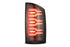 AlphaRex 641040 LUXX Series Black LED Tail Lights | 2007-2009 Dodge RAM 1500/2500/3500