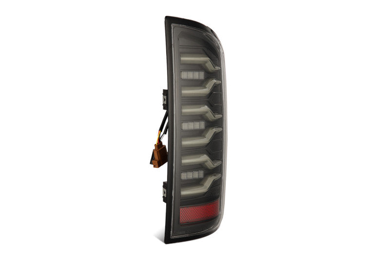 AlphaRex 641050 LUXX Series Alpha Black LED Tail Lights | 2007-2009 Dodge RAM 1500/2500/3500