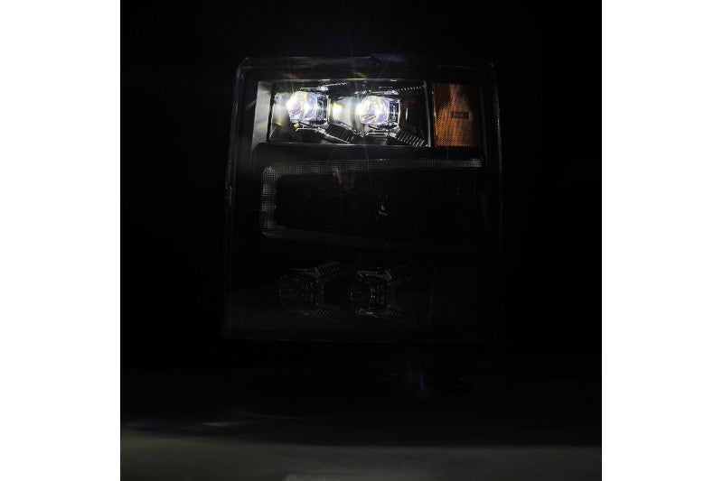 AlphaRex 880239 NOVA Series Black LED Projector Headlights | 2014-2015 Silverado 1500