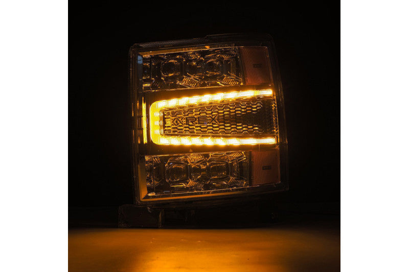 AlphaRex 880240 NOVA Series Chrome LED Projector Headlights | 2014-2015 Silverado 1500