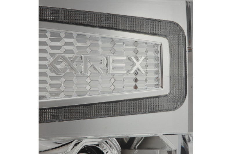 AlphaRex 880243 LUXX Series Chrome LED Projector Headlights | 2014-2015 Silverado 1500