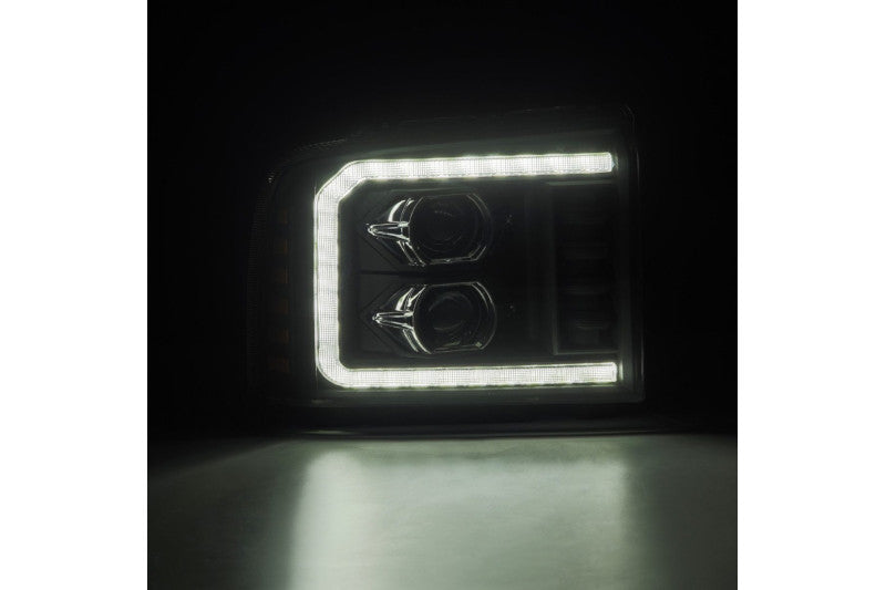 AlphaRex 880315 PRO Series Black Halogen Projector Headlights | 2005-2007 Ford F250/F350