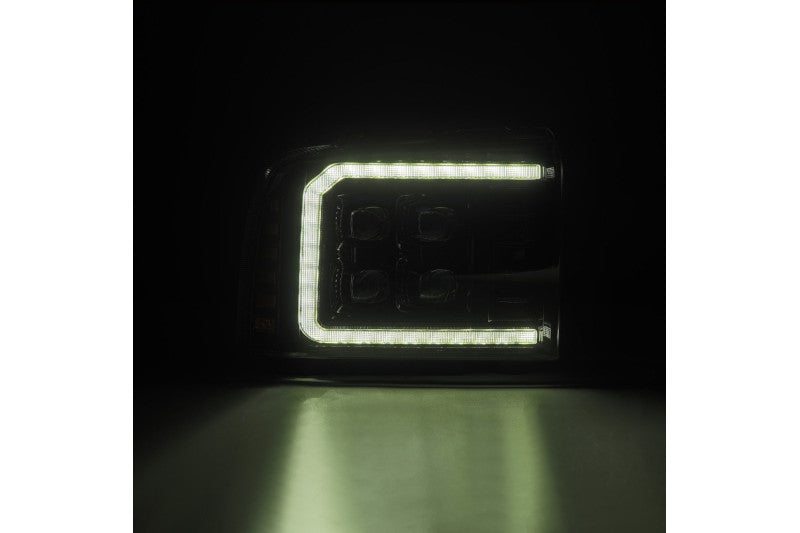 AlphaRex 880318 NOVA Series Alpha Black LED Projector Headlights | 2005-2007 Ford F250/F350