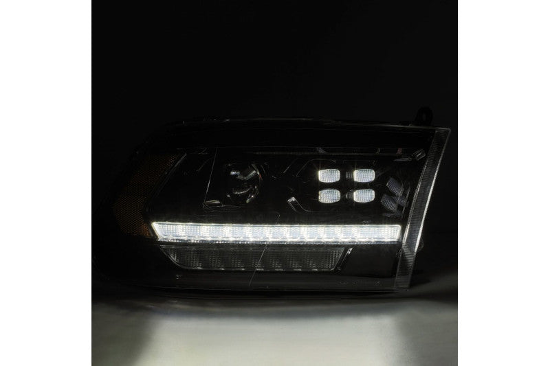 AlphaRex 880526 5th Gen LUXX Series Black LED Projector Headlights | 2009-2018 Dodge RAM 2500/3500
