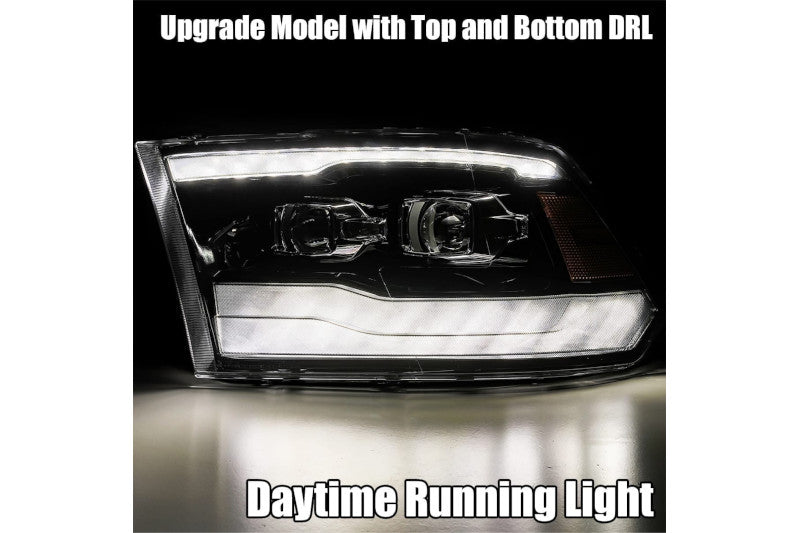 AlphaRex 880539 LUXX Series Black LED Projector Headlights | 2009-2018 Dodge RAM 1500/2500/3500HD