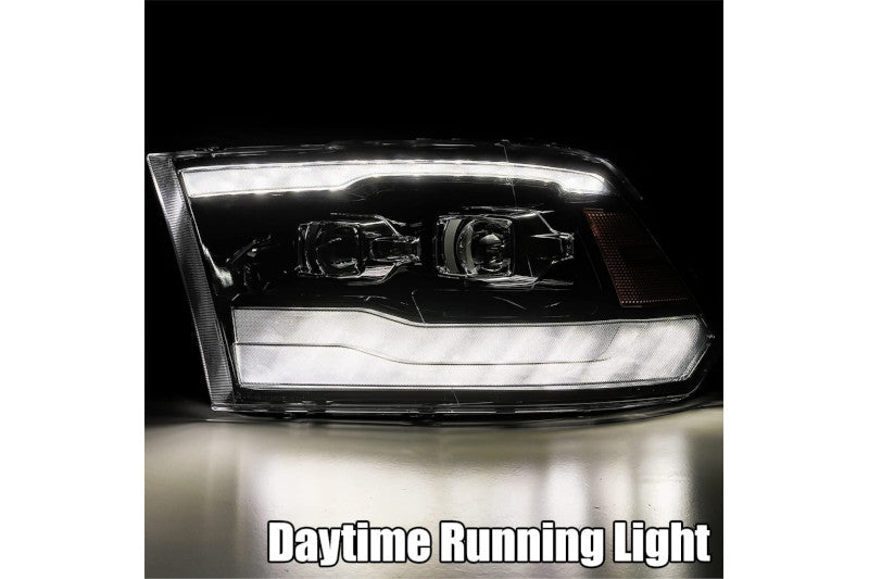 AlphaRex 880540 LUXX Series Alpha Black LED Projector Headlights | 2009-2018 RAM 1500/2500/3500HD