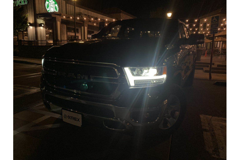 AlphaRex 880544 LUXX Series Chrome LED Projector Headlights | 2019-2023 RAM 1500