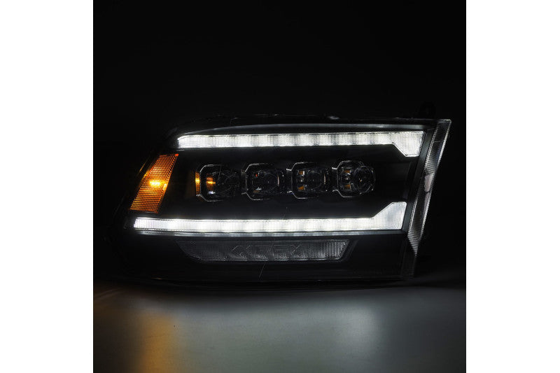 AlphaRex 880555 MK II NOVA Series Black LED Projector Headlights | 2009-2018 RAM 1500/2500/3500HD