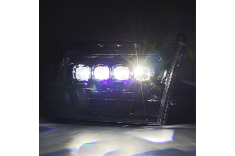 AlphaRex 880557 MK II NOVA Series Alpha Black LED Projector Headlights | 2009-2018 RAM 1500/2500/3500HD