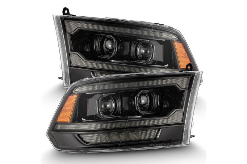 AlphaRex 880563 MK II PRO Series Alpha Black Halogen Projector Headlights | 2009-2018 RAM 1500/2500/3500HD
