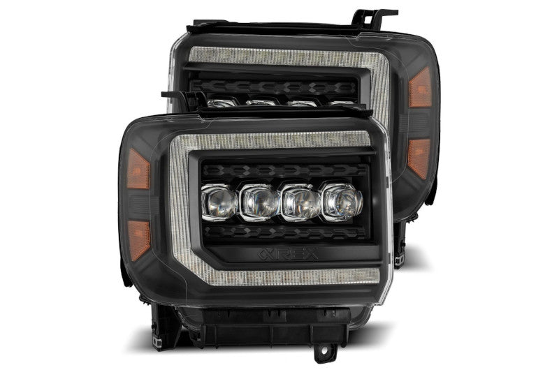 thumbnail image 2 of Superbautoparts Black Projector Headlights For 2014-2018 GMC Sierra 1500 2500HD 3500HD W/ LED Strip 2 of 3