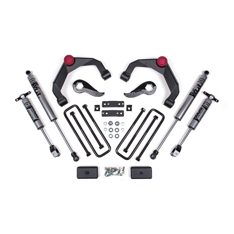 Zone Offroad C49F 3" inch Adventure Series Lift Kit with Fox Shocks (with Overload) | 2020-2026 GM Silverado/Sierra 2500HD/3500HD