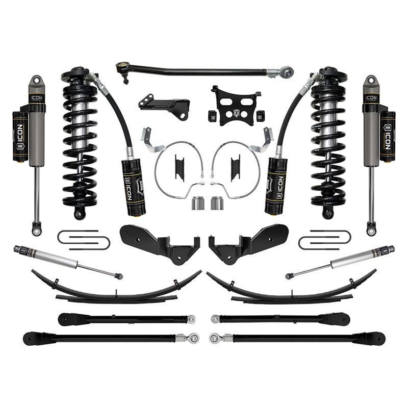 ICON K63176L 4-5.5" Lift Stage 6 Coilover Conversion System Kit w/ Expansion Packs | 2023-2025 Ford F250/F350 Super Duty