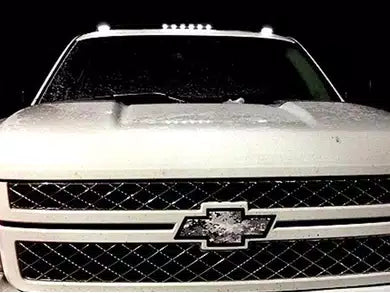 Recon 264156WHBK Smoked Cab Lights with White Lights | 2007-2014 GM Silverado/Sierra 2500HD/3500HD 6.6L Duramax