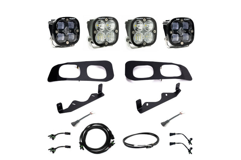 Baja Designs 448225UP SAE/Squadron Sport Dual Fog Pocket Light Kit | 2023-2024 Ford F250/F350