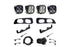 Baja Designs 448227 SAE/Squadron Pro Dual Fog Pocket Light Kit with Toggle Switch | 2023-2024 Ford F250/F350