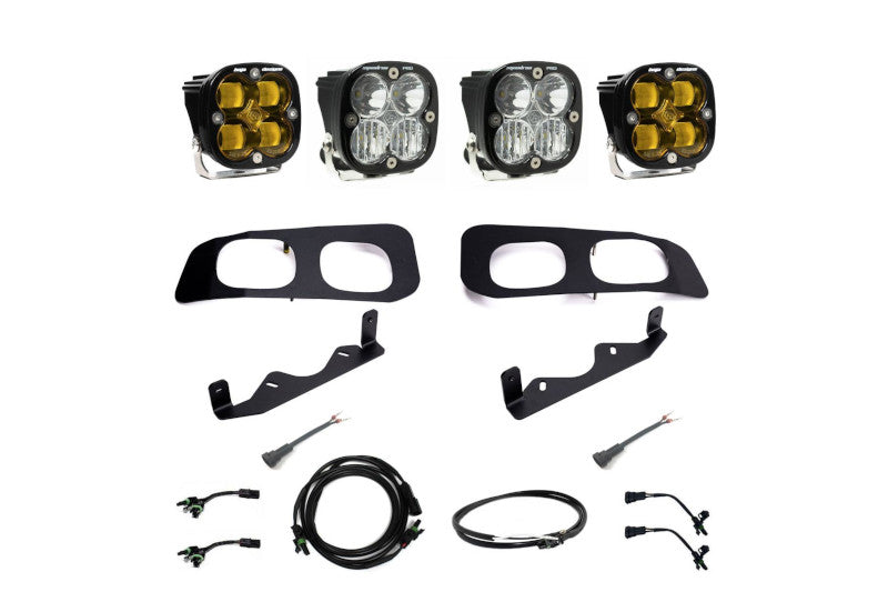 Baja Designs 448228UP SAE/Squadron Pro Dual Amber Fog Light Kit | 2023-2024 Ford F250/F350