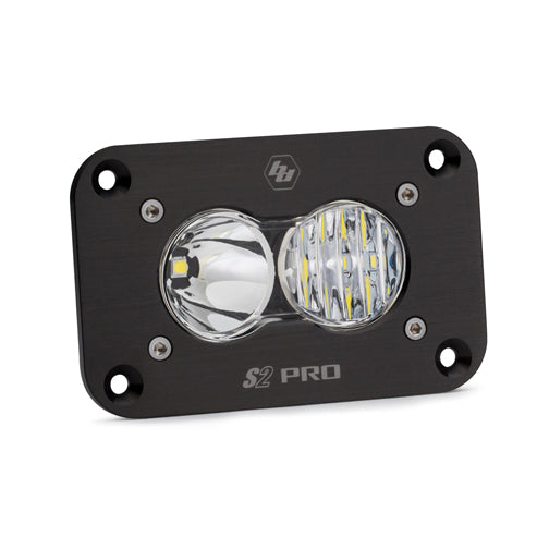 Baja Designs 481003 LED Work Light Flush Mount Clear Lens Driving Combo Pattern S2 Pro | Universal