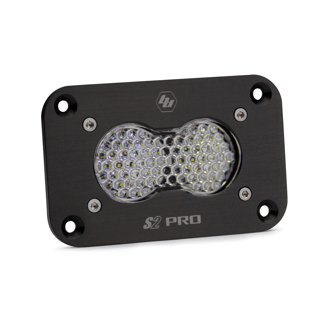 Baja Designs 481006 LED Work Light Flush Mount Clear Lens Work/Scene Pattern S2 Pro | Universal