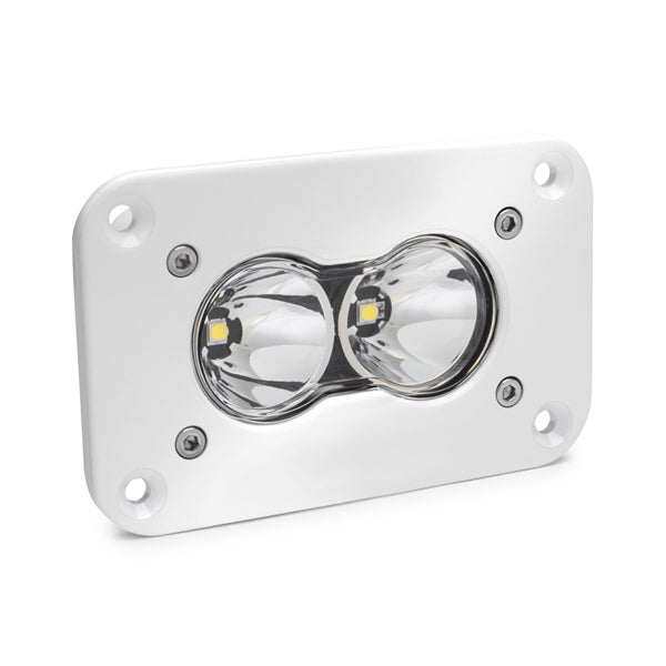 Baja Designs 481006WT LED Work Light Flush Mount Clear Lens Work/Scene Pattern White S2 Pro | Universal