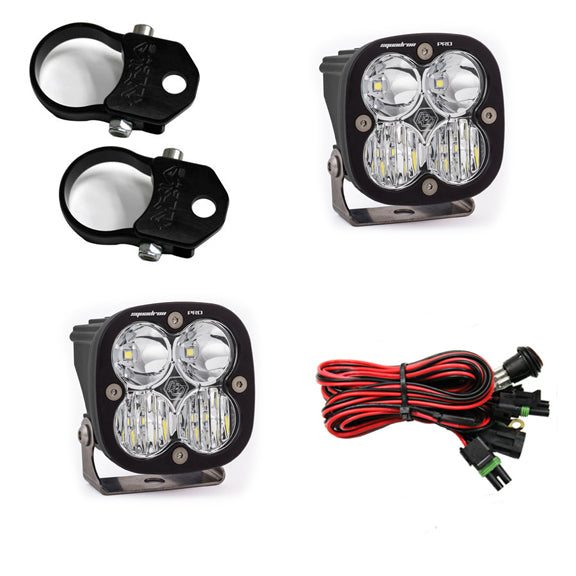 Baja Designs 497107 PowerSports Vertical Mount Light Kit Clearn Lens Driving/Combo Pattern 1.75 inch Mount Squadron Pro | Universal