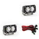 Baja Designs 547801 Clear Lens Spot Black LED Light Pods S2 Sport Pair | Universal