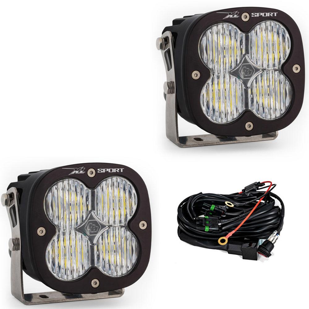 Baja Designs 567805 Clear Lens Wide Cornering LED Light Pods XL Sport Pair | Universal