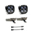 Baja Designs 630821 Clear Lens Fog Pocket LED Light Kit Squadron SAE | 1999-2010 Ford F250/F350