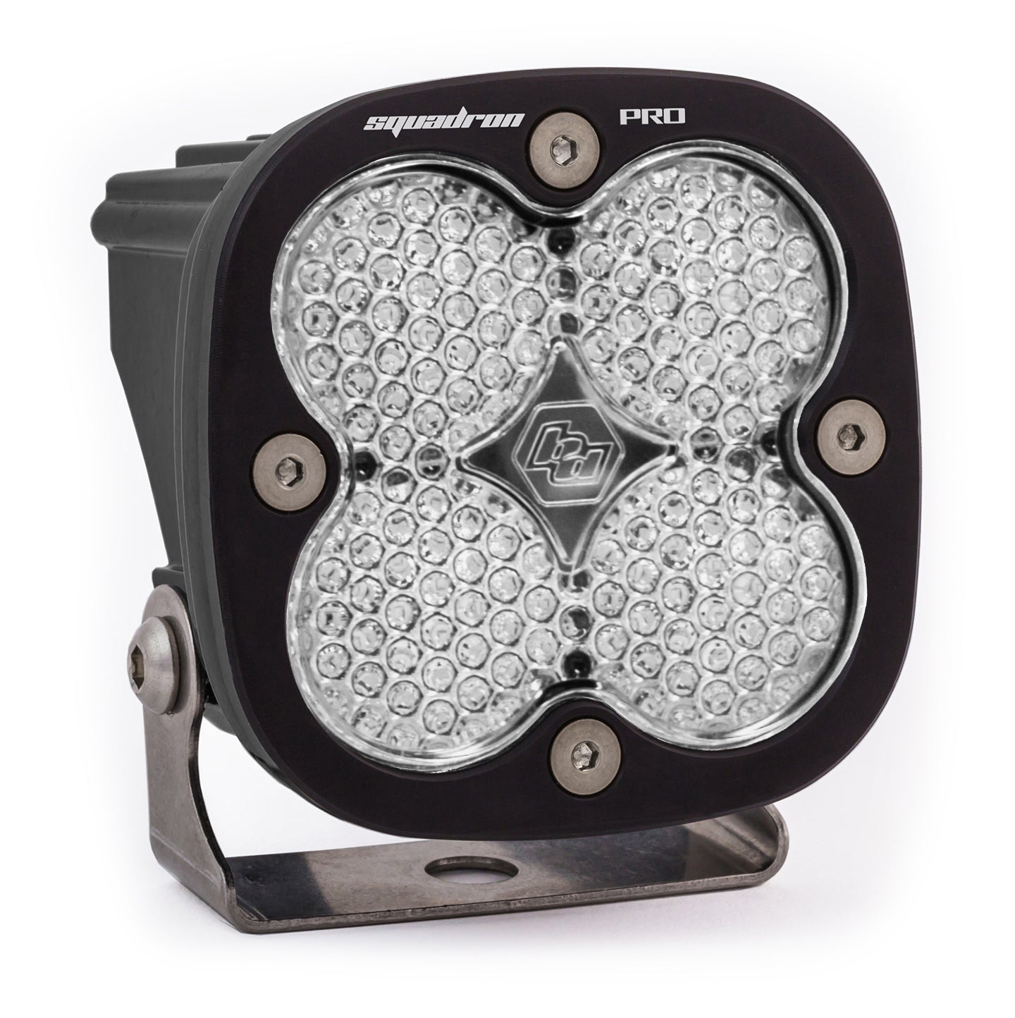 Baja Designs 490006 LED Light Pod Black Clear Lens Work/Scene Pattern Squadron Pro | Universal