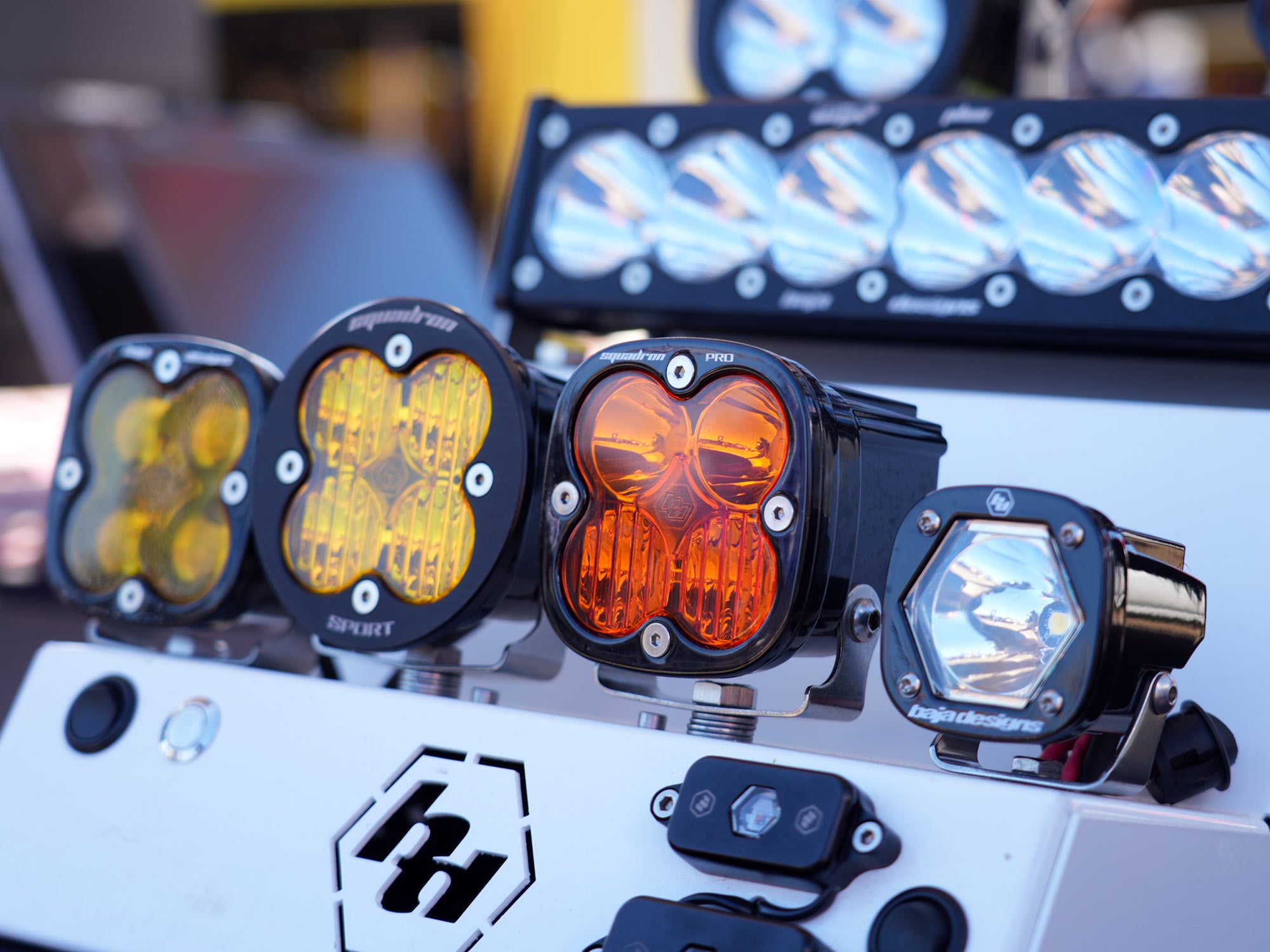 Baja Designs 668417 Spot Factory Amber Lens Kit for Squadron Light Pod | Universal