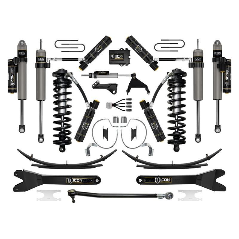 ICON K63219RL 4-5.5" Lift Stage 9 Coilover Conversion System Kit w/ Radius Arms & Expansion Packs | 2023-2025 Ford F250/F350 Super Duty