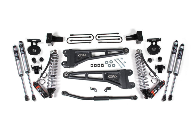 BDS 1509FPE 2.5 inch Radius Arm Lift Kit with FOX 2.5 Coilover Conversion & 4 inch Block Kit | 2011-2016 Ford F250/F350 6.7L Powerstroke 4WD