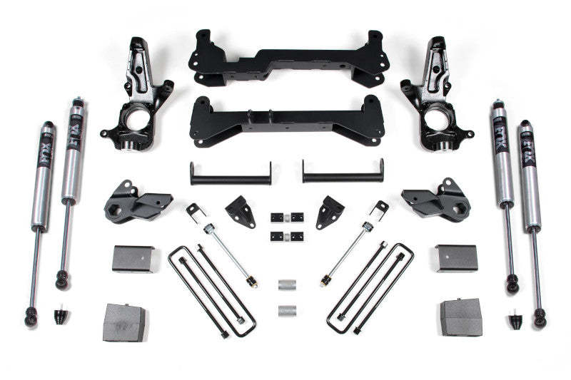 BDS 150FS 7 inch FOX 2.0 Lift Kit - Carrier Below Crossmember | 2001-2010 GM Silverado/Sierra 2500HD 2WD