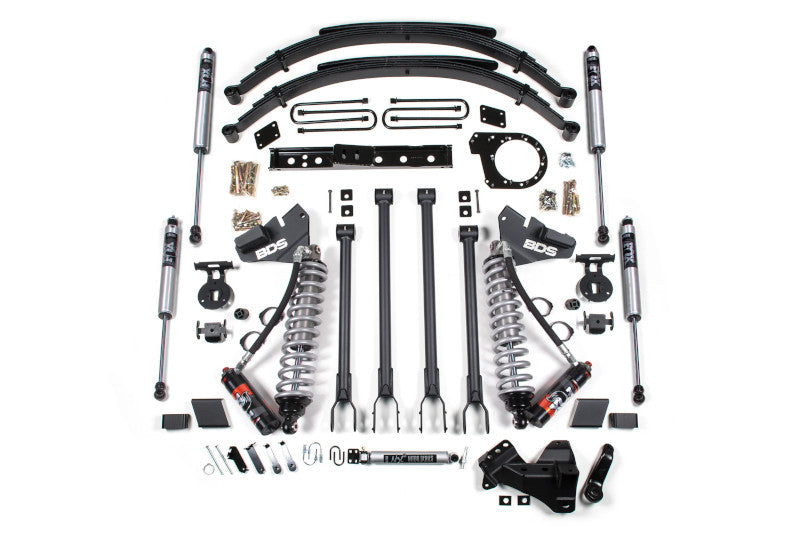 BDS 1572FPE 7 inch 4-Link Lift Kit with FOX 2.5 Shocks & Rear Leaf Springs | 2020-2022 Ford F250/F350 6.7L Powerstroke 4WD