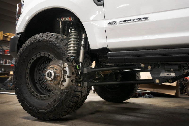 BDS 1572FPE 7 inch 4-Link Lift Kit with FOX 2.5 Shocks & Rear Leaf Springs | 2020-2022 Ford F250/F350 6.7L Powerstroke 4WD