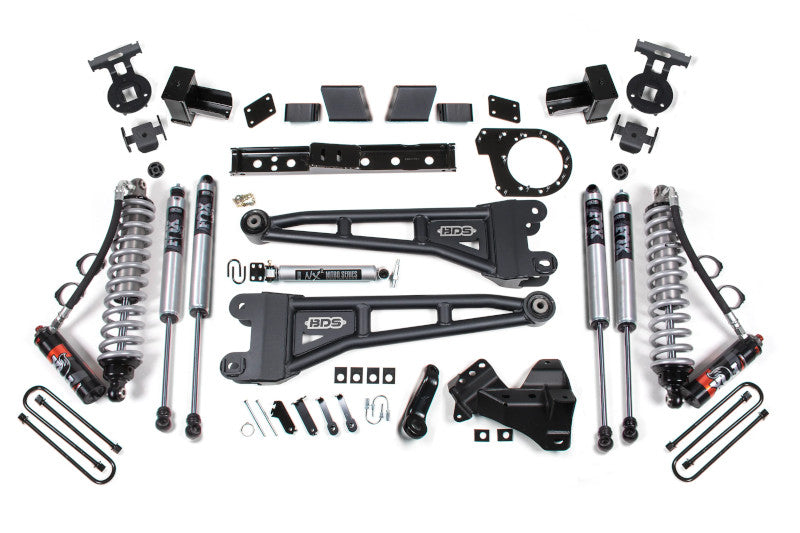 BDS 1573FPE 6 inch Radius Arms Kit with FOX 2.5 Coilovers | 2020-2022 F350 6.7L Powerstroke 4WD