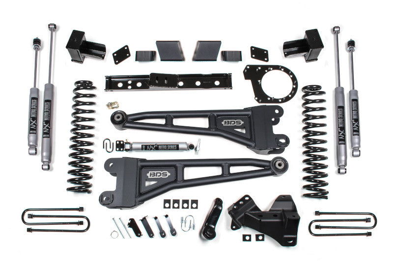 BDS 1573H 7 inch Radius Arm Lift Kit with NX2 Nitro Shocks | 2020-2022 F350 6.7L Powerstroke 4WD